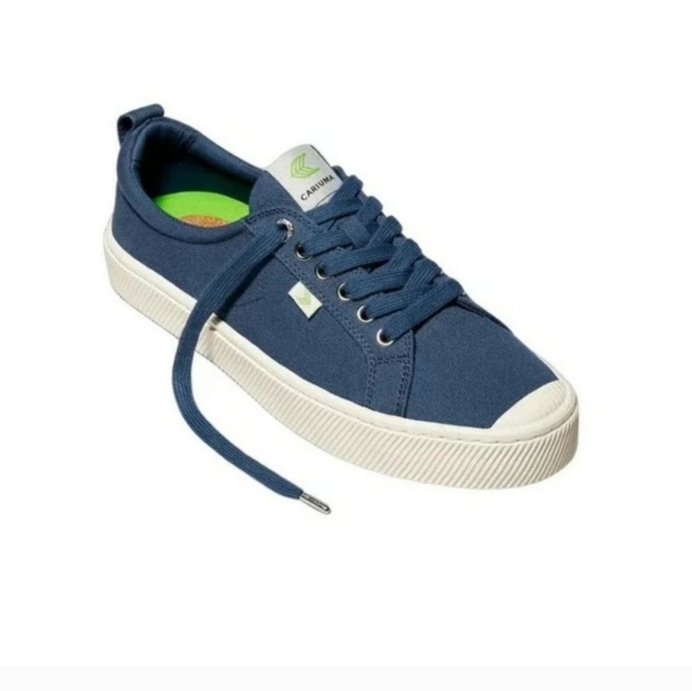 NEW Cariuma OCA Shadow Blue Low Canvas Sneakers Unisex Unisex Men's 10